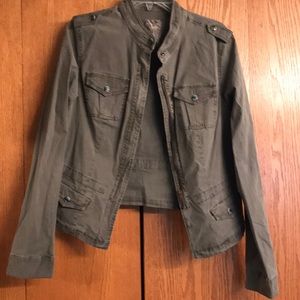 Olive green utility jacket
